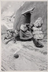 Non-combatants taking shelter during the Siege of Vicksburg